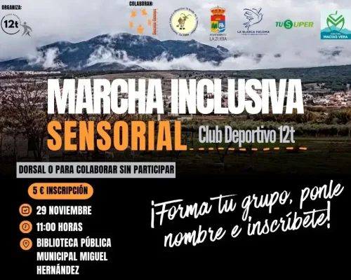 Cartel de la Marcha Inclusiva Sensorial